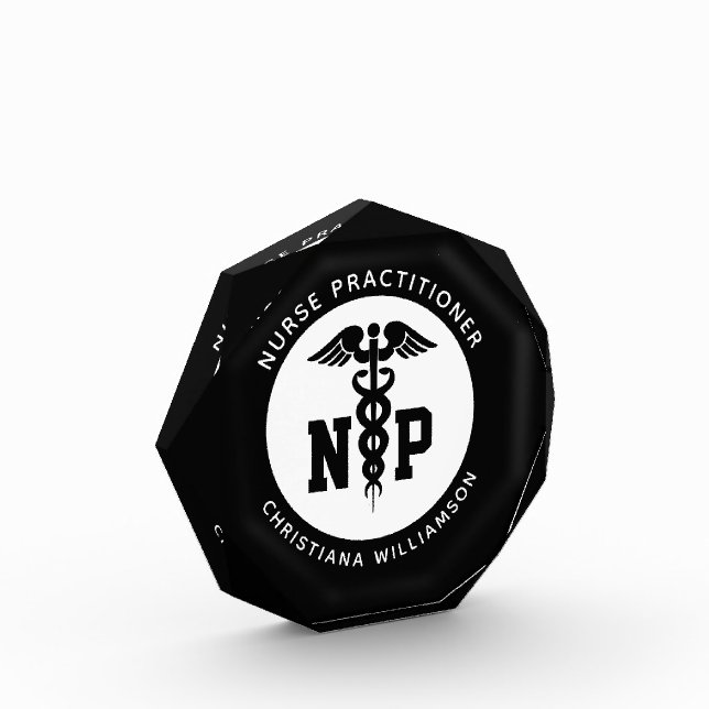 Bloc Photo Infirmière de NP personnalisée Praticien Diplôme C (Gauche)