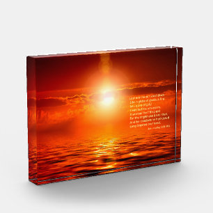 Bloc Photo Inspirations coucher de soleil Orange Golden Sky M