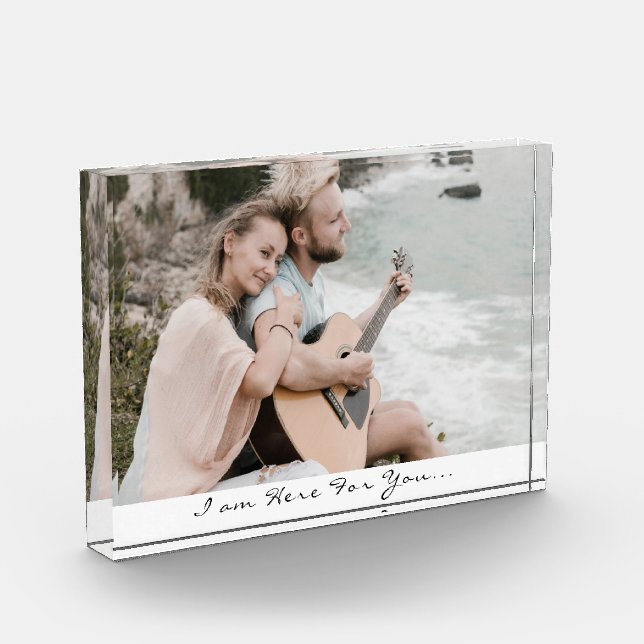 Bloc Photo Je Suis Ici Pour Vous Script Photo Block (Gauche)