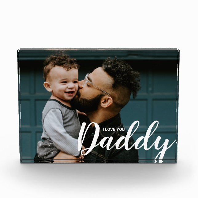 Bloc Photo Je T'Aime Papa Photo personnalisée (Devant)