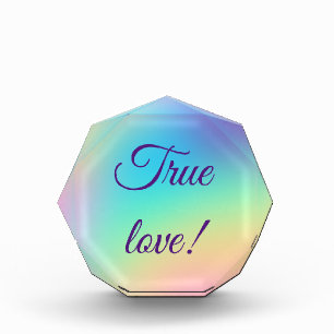 Bloc Photo Joli Pastel Rainbow Mariage dégradé