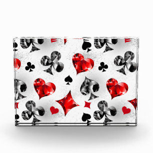 Bloc Photo Joueur de poker Joueur de cartes de jouer costumes