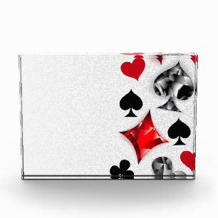 Bloc Photo Joueur de poker Joueur de cartes de jouer costumes