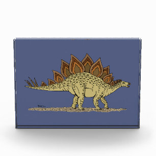 Bloc Photo Jurassique Dinosaure Stegosaurus