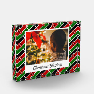 Bloc Photo Keepsaké de Noël moderne KENYA FLAG