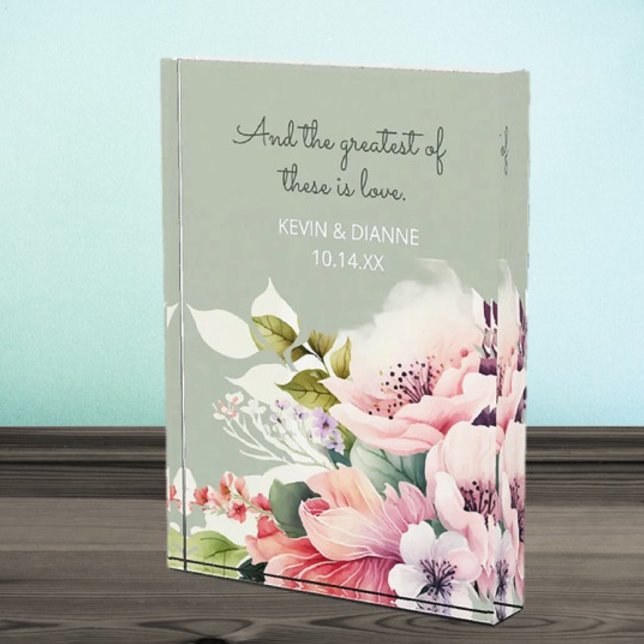 Bloc Photo Keepsake Wedding Gift! Custom Love  (Créateur téléchargé)