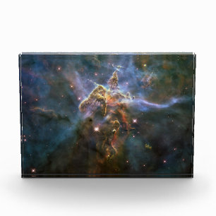 Bloc Photo La montagne mystique en Carina Nebula Espace Hubbl