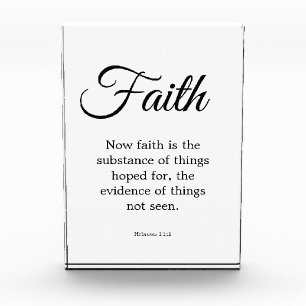 Bloc Photo La typographie Black & White Faith est la substanc