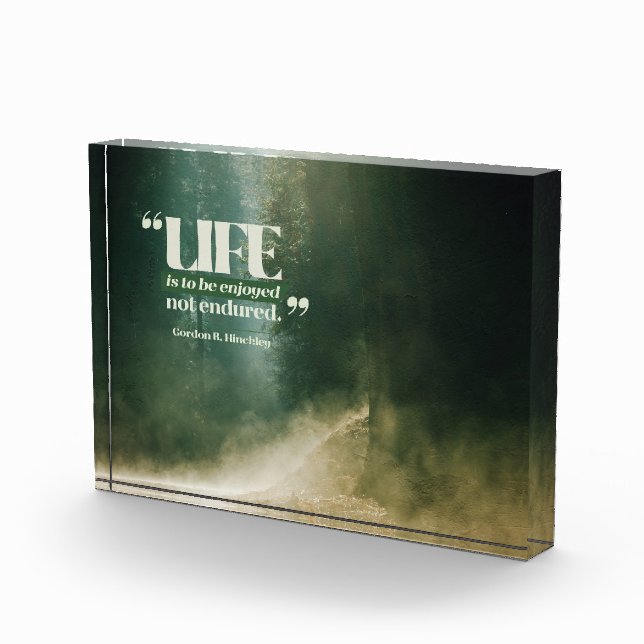 Bloc Photo La Vie Doit Être Jouie (Droite)