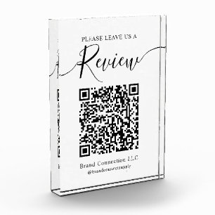 Bloc Photo Laisser un examen personnalisé QR Code Entreprise