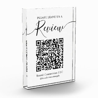 Bloc Photo Laisser un examen personnalisé QR Code Entreprise