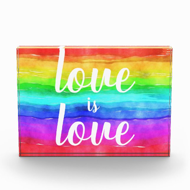 Bloc Photo L'amour est l'amour Rainbow Pride (Devant)