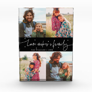 Bloc Photo L'amour fait une famille - Script Moderne Noir