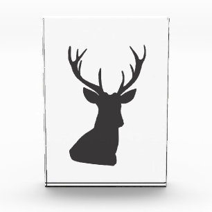 Bloc Photo Le cerf Silhouette Silhouette animal sauvage Postc