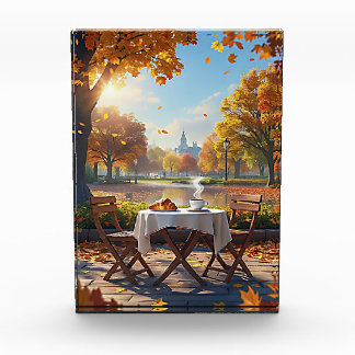 Bloc Photo Le petit-déjeuner d'automne