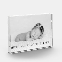 Bloc Photo Les meilleurs grands-parents jamais personnalisé B