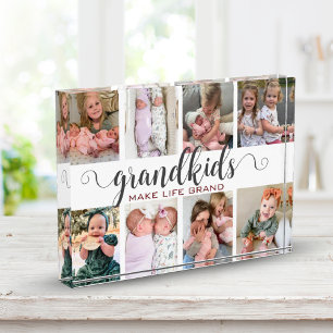 Bloc Photo Les petits-enfants font la vie Grand Photo Grand-p