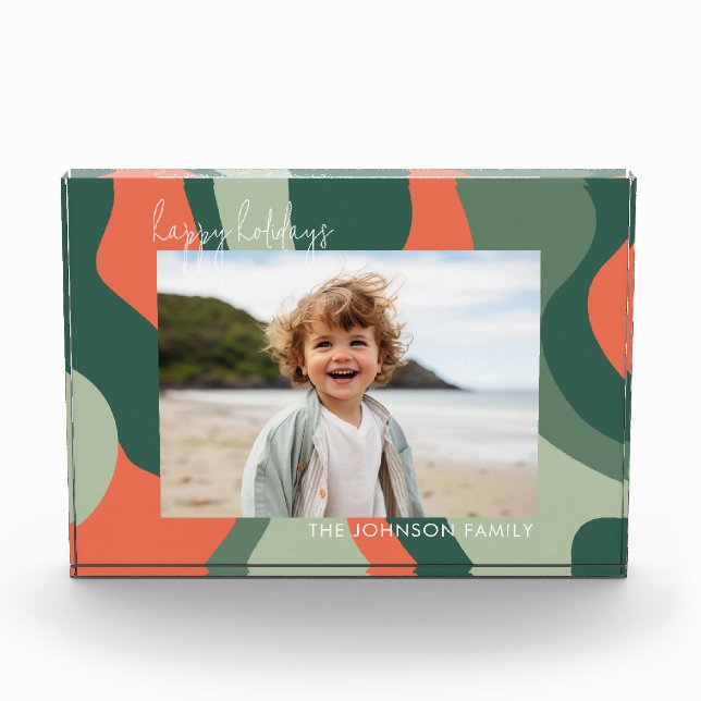 Bloc Photo Ligne biologique Art Abstrait - Jade Coral 1 (Devant)