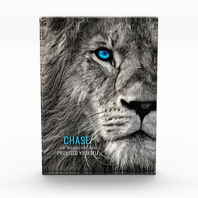 Bloc Photo Lion Chase tes rêves (Devant)