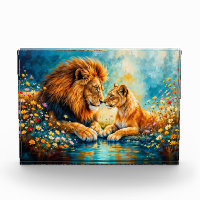 Lion Lioness chats sauvages nature amour faune