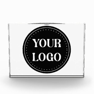 Bloc Photo Logo de code QR noir élégant, minimaliste et éléga