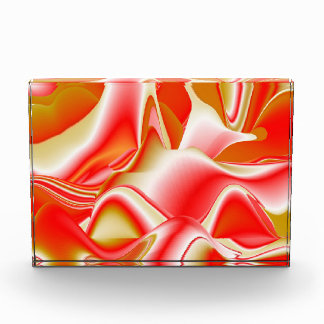 Bloc Photo Love and Gold Abstrait 3D Rainbowart