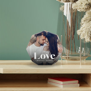 Bloc Photo Love Overlay Personalized Photo Block