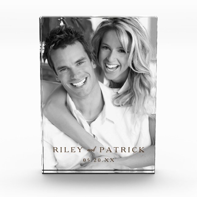 Bloc Photo M. et Mme rustiques Personalized Custom Acrylic (Devant)