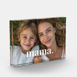 Bloc Photo Mama personnalisée établit une photo moderne et au
