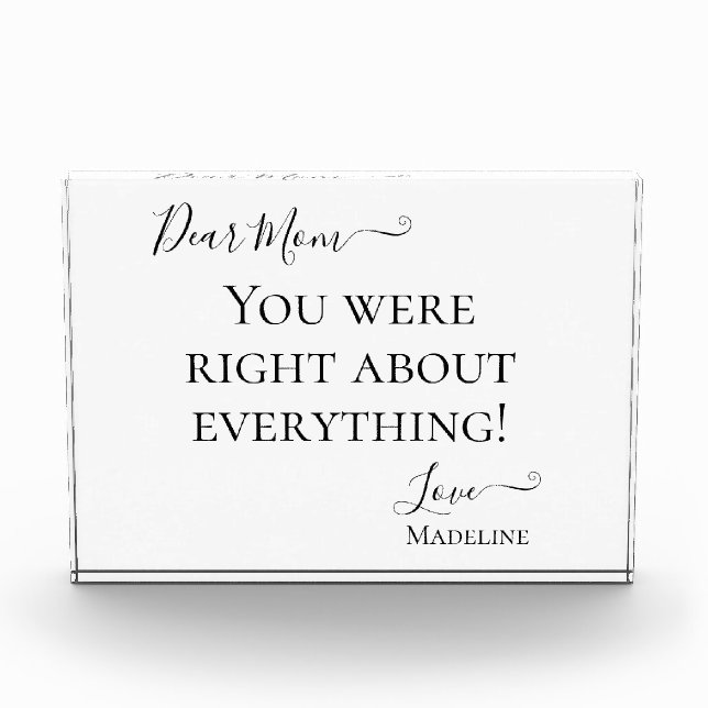 Bloc Photo Maman Drôle Dit Que Tu Avais Raison (Devant)