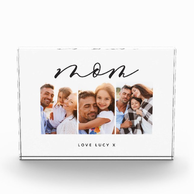 Bloc Photo maman mignonne script moderne multi photo cadeau (Devant)