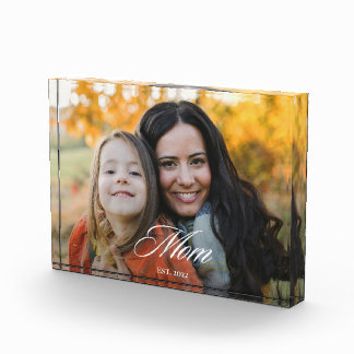 Bloc Photo Maman personnalisée établie Moderne Élégante Écrit