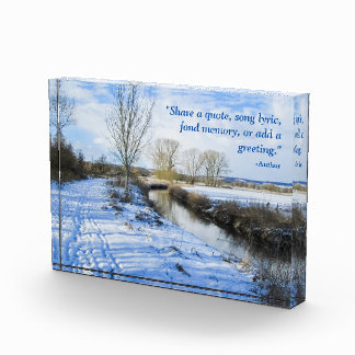 Bloc Photo Marche d'hiver en anglais de Riverside - Personnal