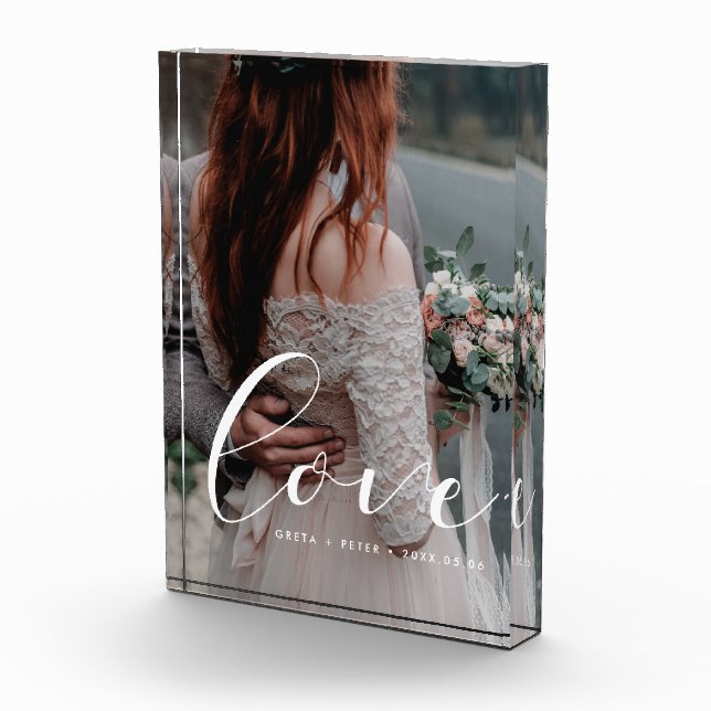 Bloc Photo Mariage de calligraphie élégante (Droite)