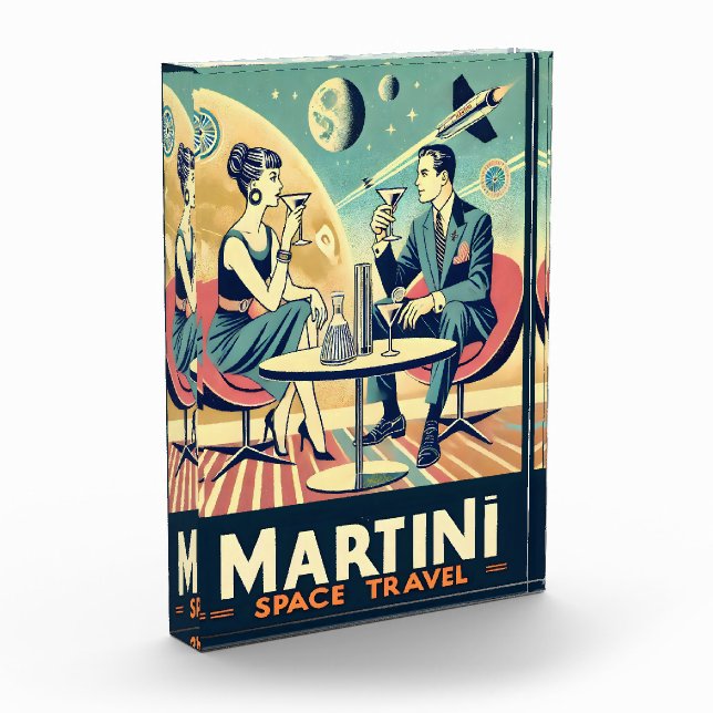 Bloc Photo Martini Space Travel Affiches de l'équipage de con (Gauche)