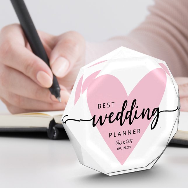 Bloc Photo Meilleur Coeur rose Wedding planner (Créateur téléchargé)