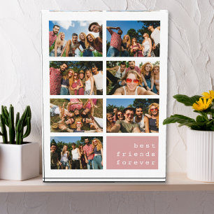 Bloc Photo Meilleur Collage Rose pour les amis