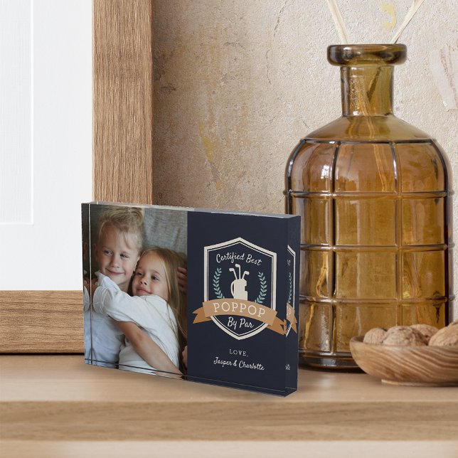 Bloc Photo Meilleur Poppop par défaut | Grand-père du golf (Créateur téléchargé)