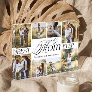 Bloc Photo Meilleure Maman du Monde Cadeau de Famille en Form