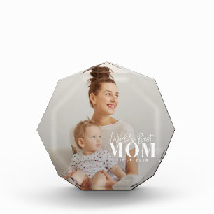 Bloc Photo Meilleure Maman du Monde Depuis 20XX Moderne