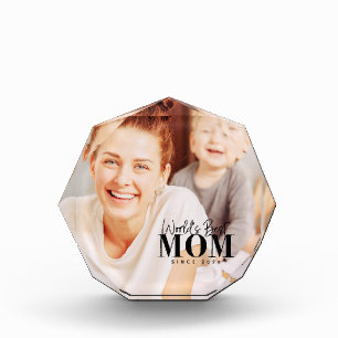 Bloc Photo Meilleure Maman du Monde Depuis 20XX Moderne