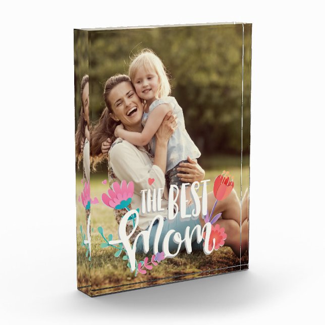 Bloc Photo Meilleure maman personnalisable (Gauche)