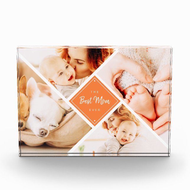 Bloc Photo Meilleure Maman Personnalisée (Devant)