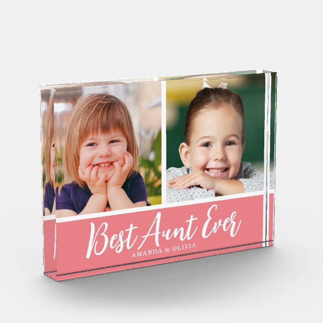 Bloc Photo Meilleure tante Ever 2 photos Collage de conservat (Gauche)