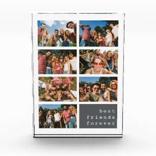 Bloc Photo Meilleurs amis Forever Grey Collage