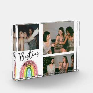 Bloc Photo Meilleurs amis Forever Rainbow Name Photo Collage