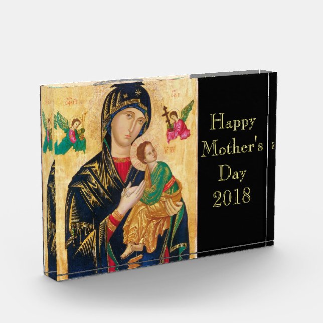 Bloc Photo Mère Madonna d'aide perpétuelle Jésus (Gauche)