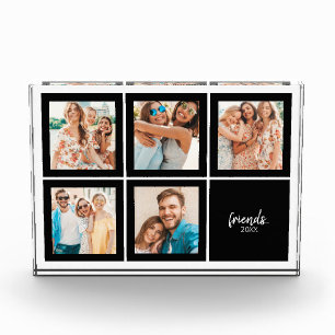 Bloc photo minimaliste moderne Black Friends