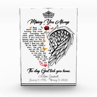 Bloc Photo Missing You Always Memorial