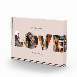 Bloc Photo Modern LOVE Collage Cutout Valentine's Day